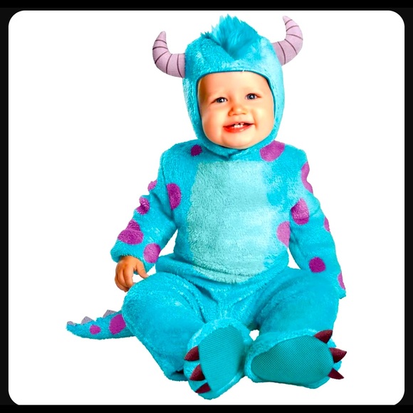 NEW Infant Baby Disney Pixar Monsters Inc University Sulley Costume SIZE 12-18M